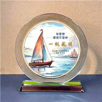 CTO-1913-1 水晶插畫/一帆風順