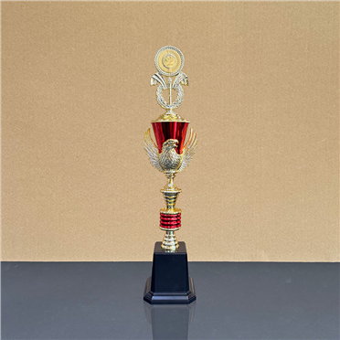 LO-T2502-4 單柱紅鷹獎盃/特大